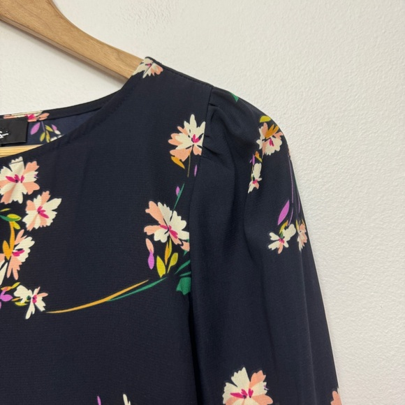 Lulus Herbaceous Babe Navy Floral Print Shift Dress Size Small - Picture 5 of 12